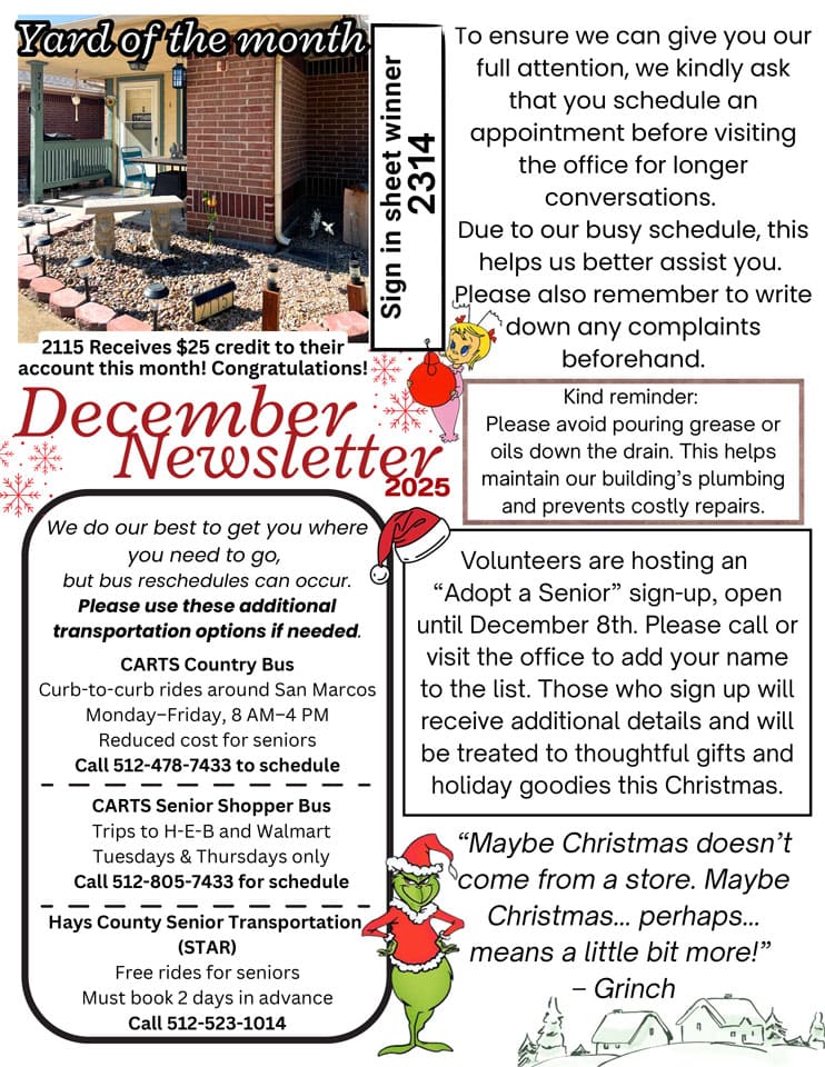 December 2025 Newsletter