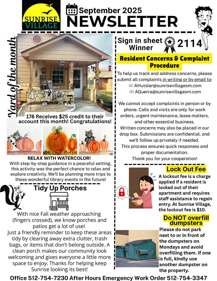 September 2025 Newsletter