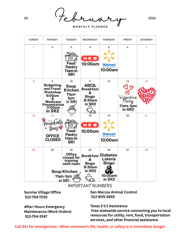 February 2026 Calendar