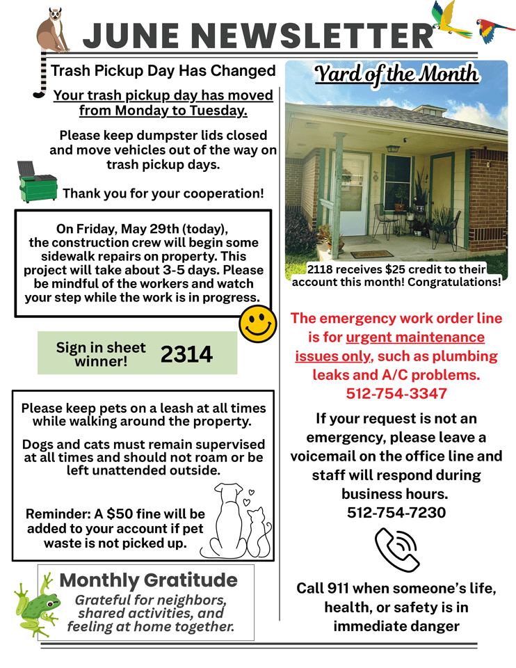 June 2026 Newsletter