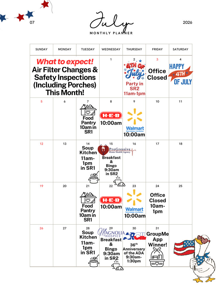 July 2026 Calendar